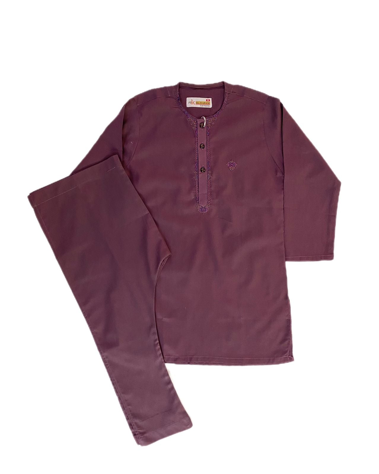 Light Purple Embroidered Kurta Shalwar