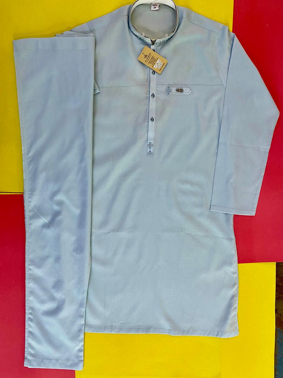 Infant Boys Cotton Embroidered Kurta Shalwar